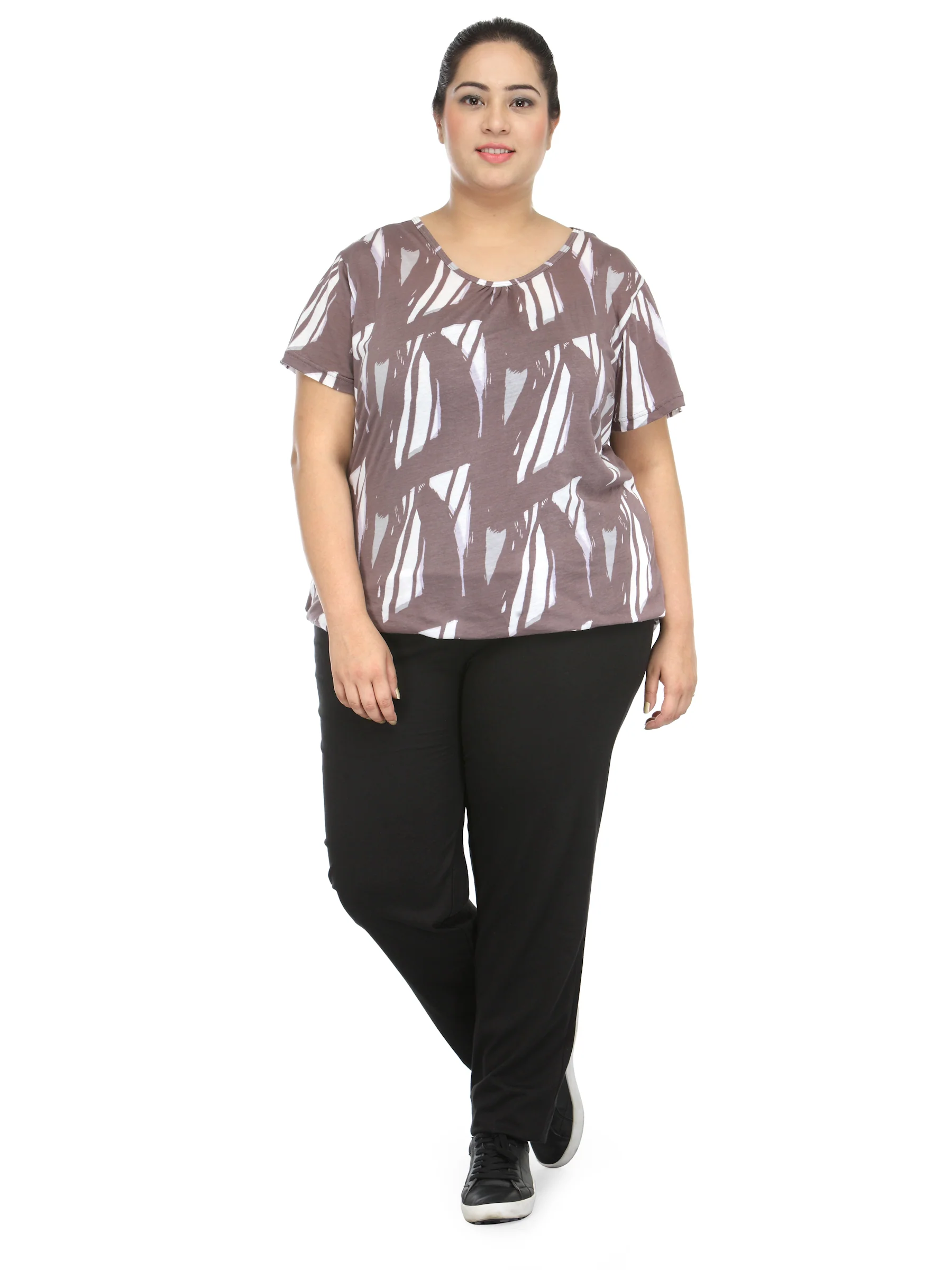Plus Size Black Track Pants - Image 4