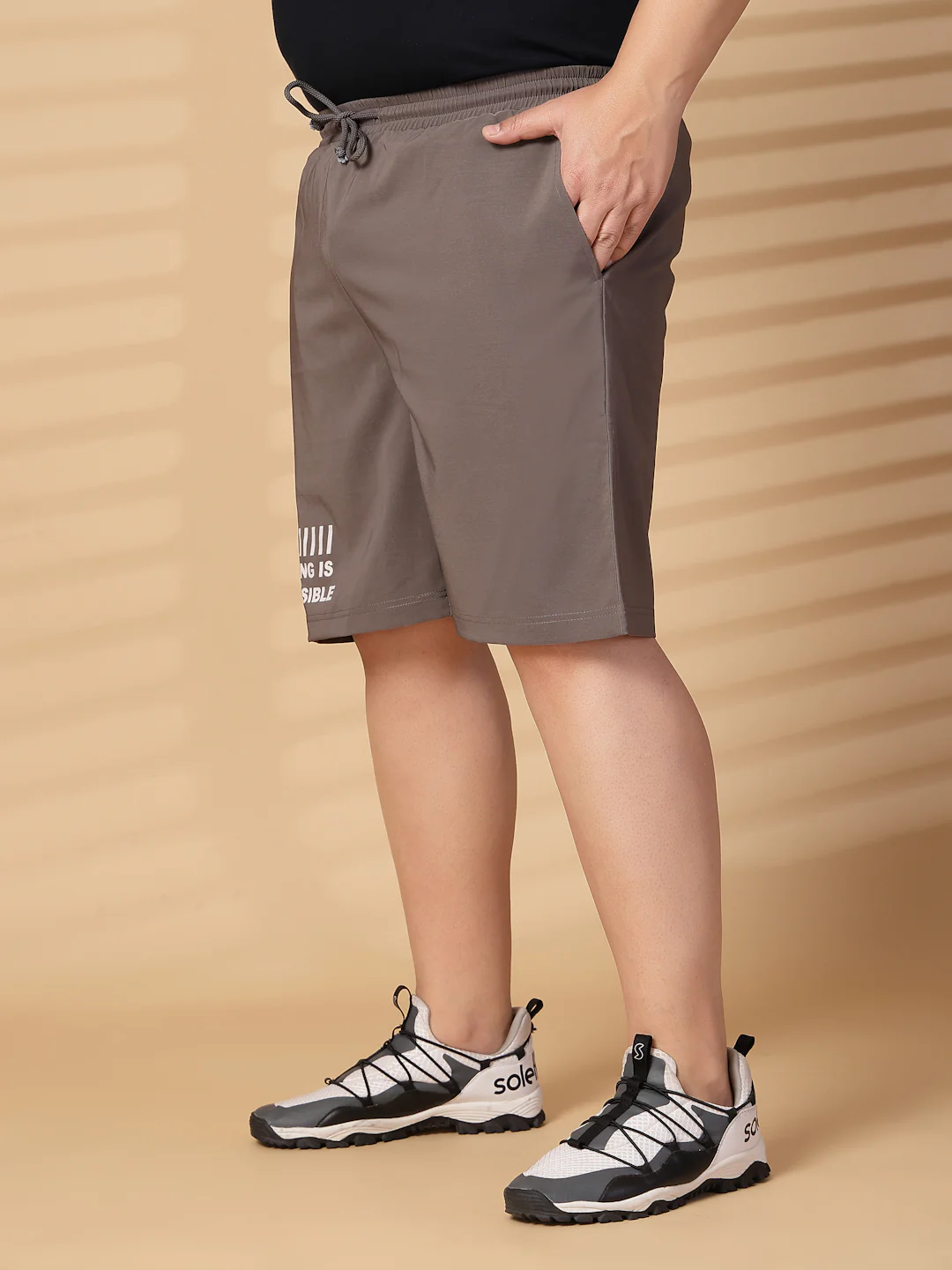 Plus Size Men Mid-Rise Regular Shorts - Image 6