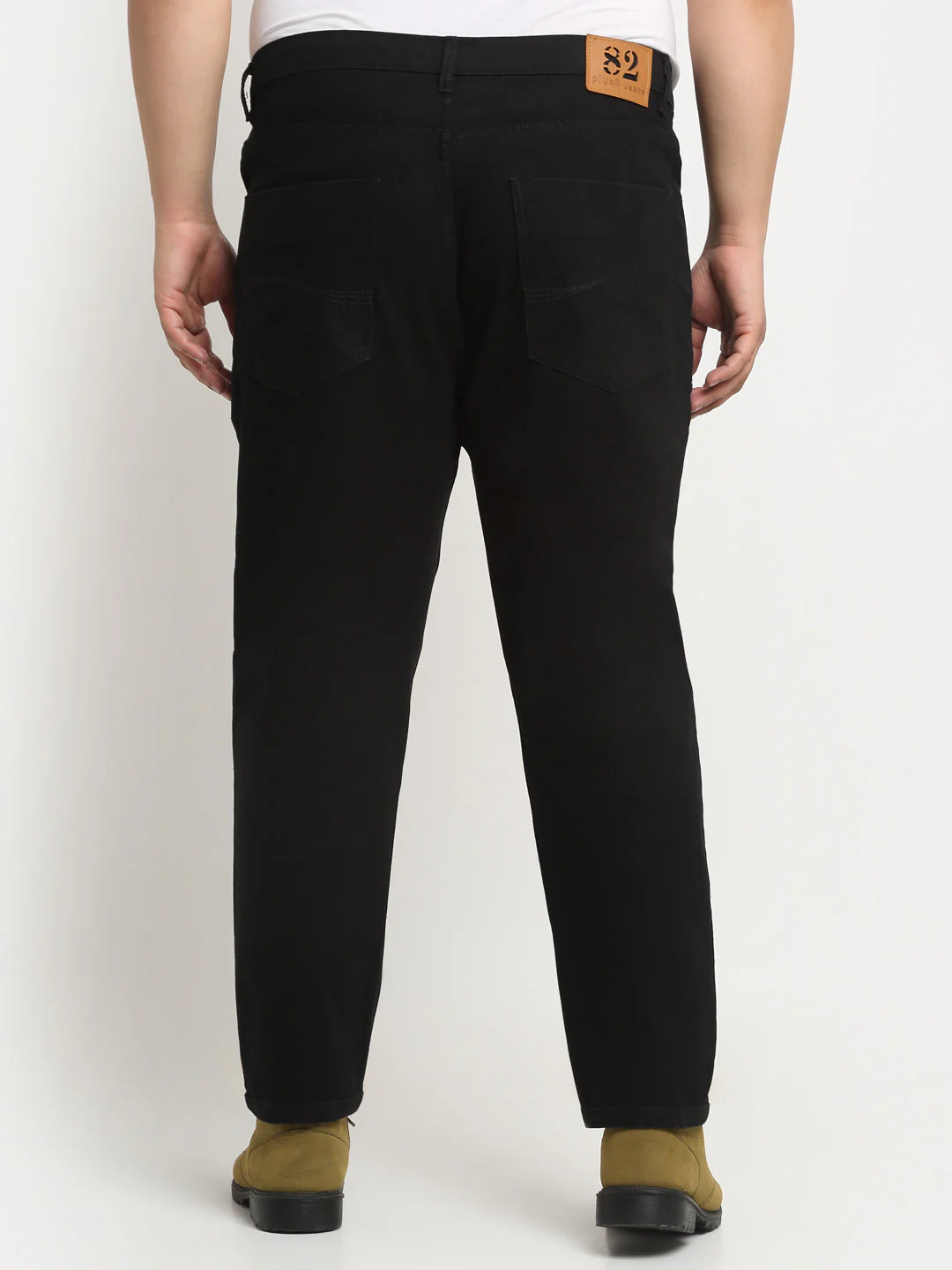 Plus Size Men  Comfort Regular-Fit Stretchable Cotton Jeans - Image 5