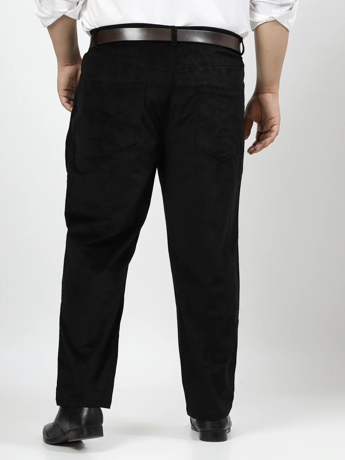 Plus Size Men Smart Fit Corduroy Chinos Trousers - Image 6