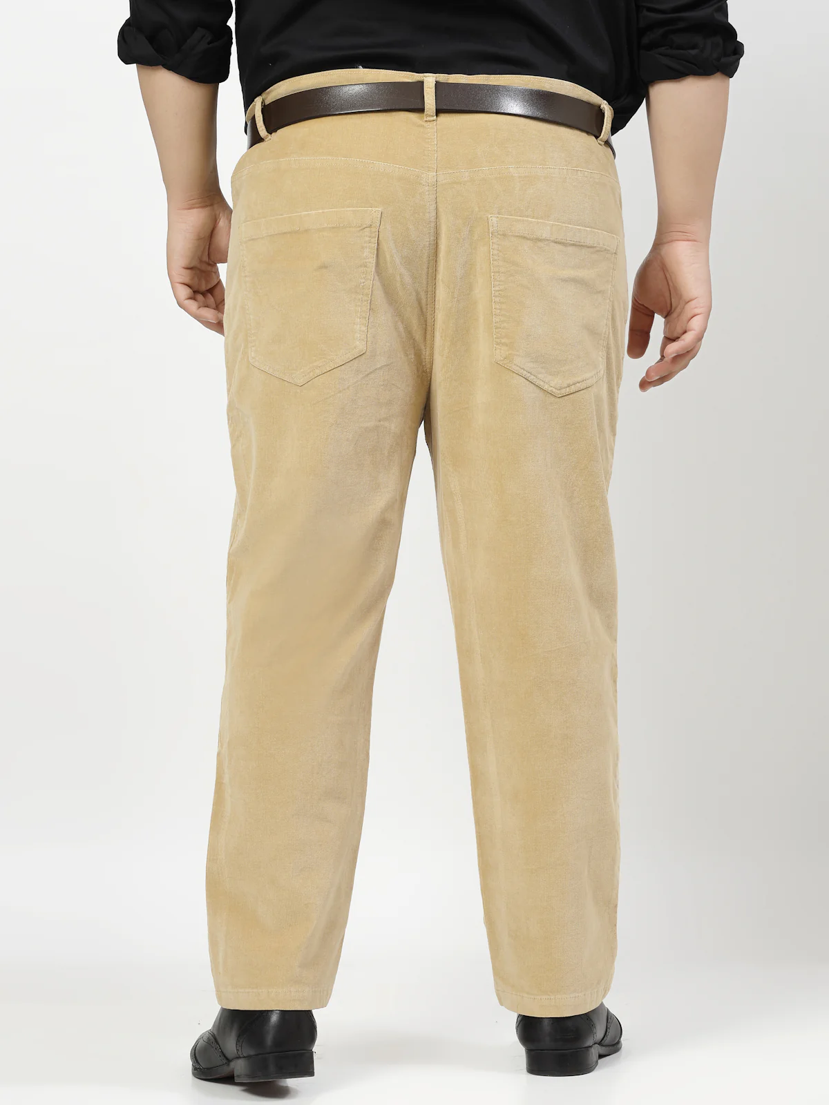 Plus Size Men Smart Fit Corduroy Chinos Trousers - Image 6