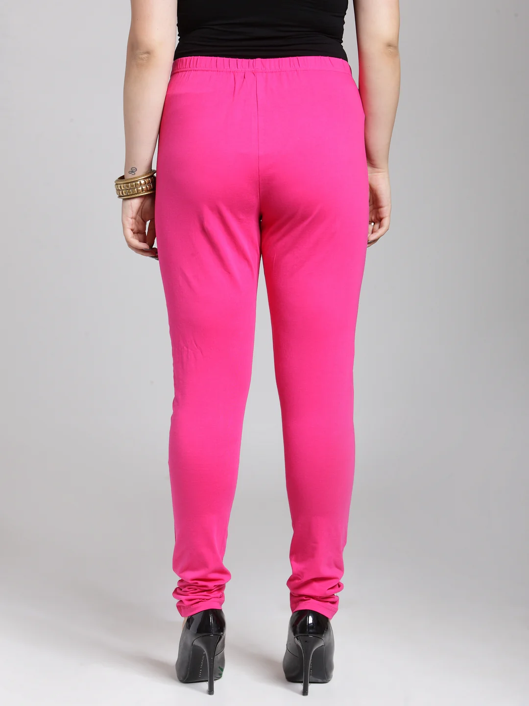 Plus Size Pink Solid Legging - Image 5