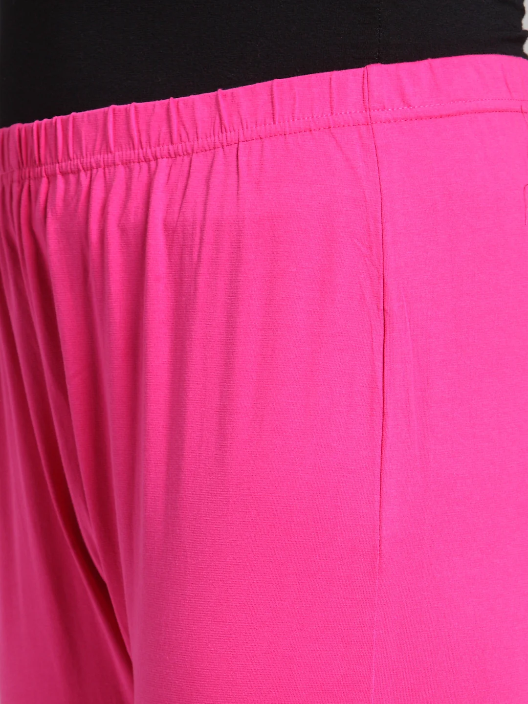 Plus Size Pink Solid Legging - Image 6