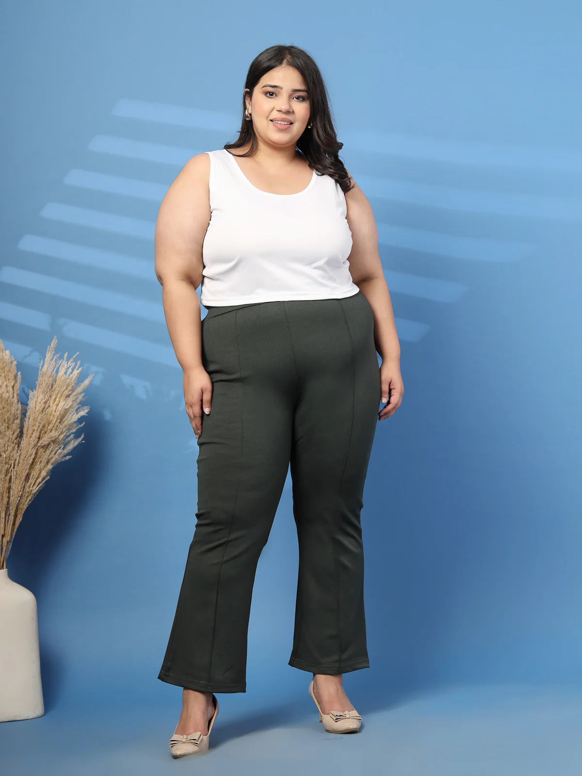Plus Size Slim Fit Slip-On Jeggings - Image 20