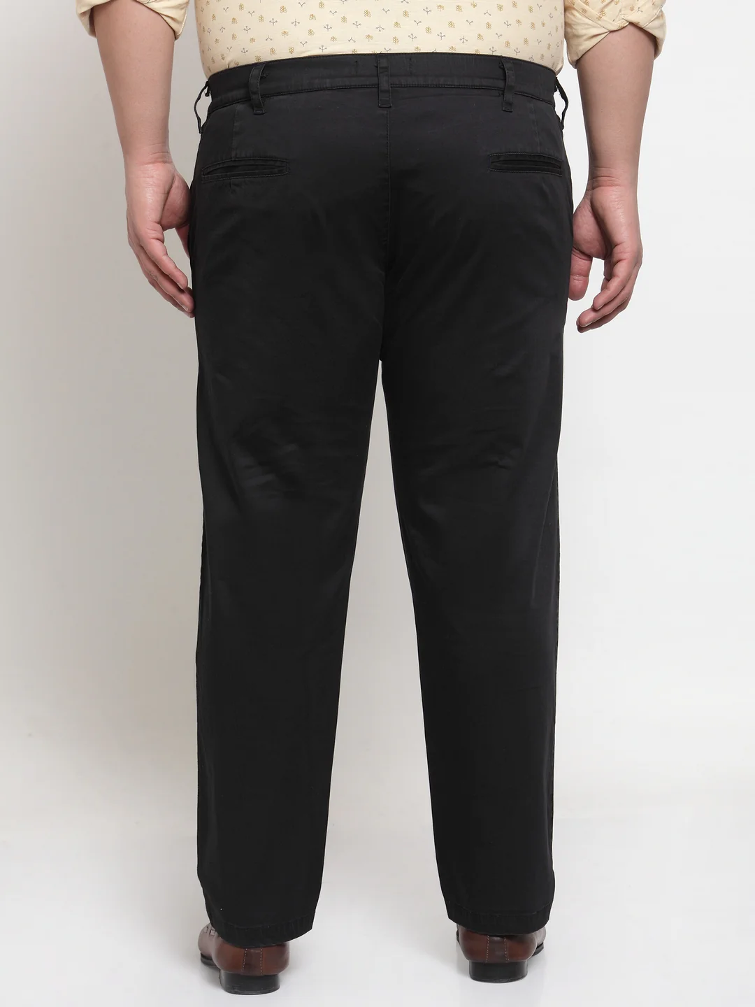 Plus Size Men Black Trousers - Image 4