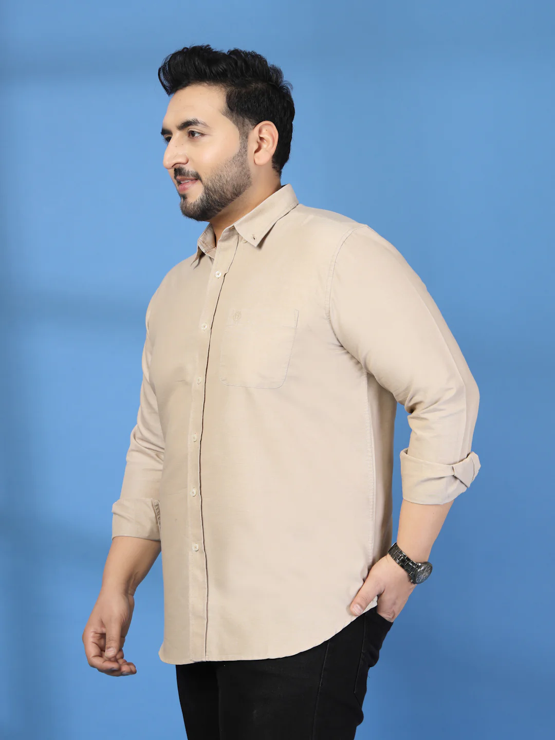 Plus Size Men Classic Casual Shirt - Image 5