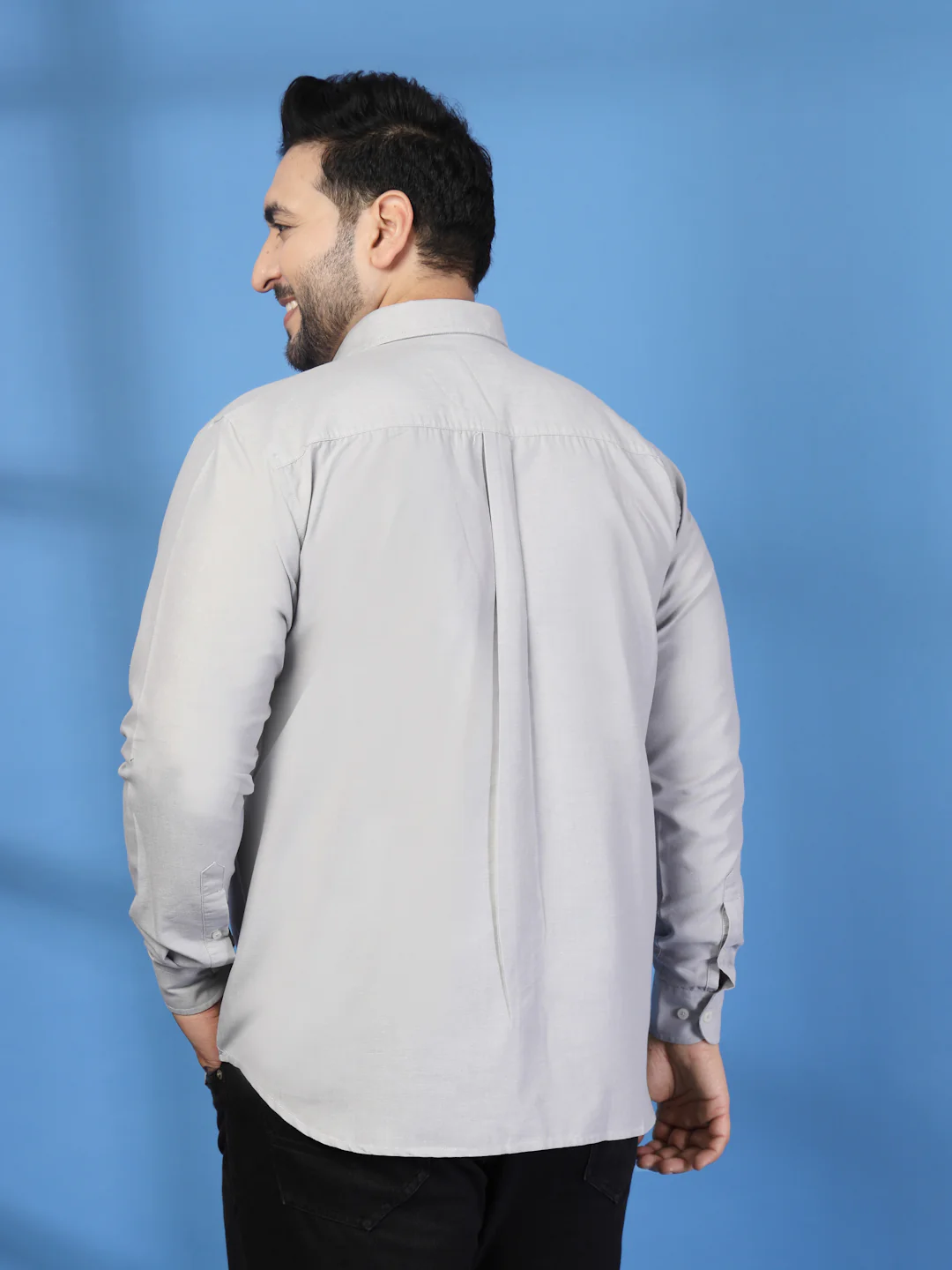 Plus Size Men Classic Casual Shirt - Image 2