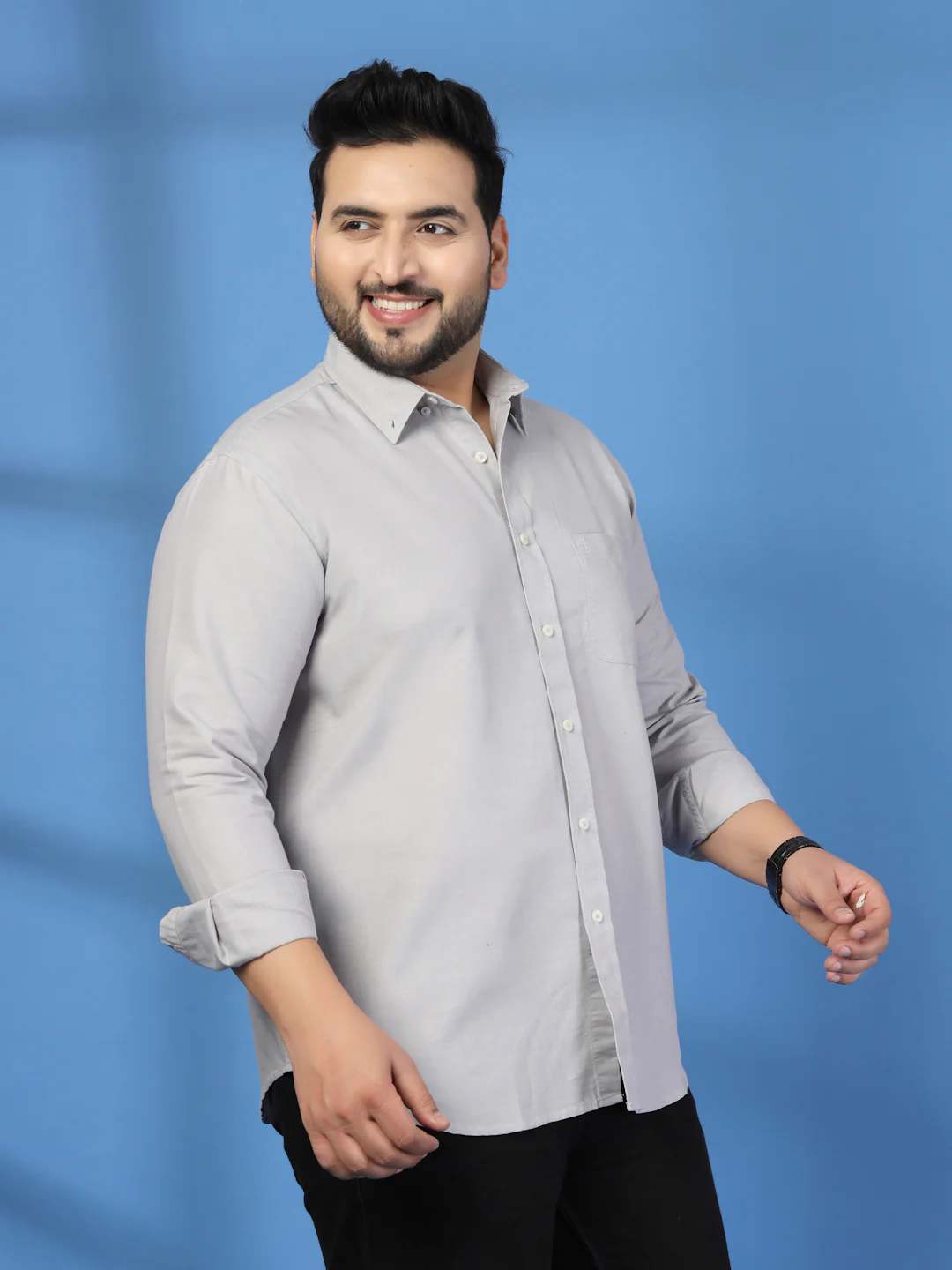 Plus Size Men Classic Casual Shirt - Image 5