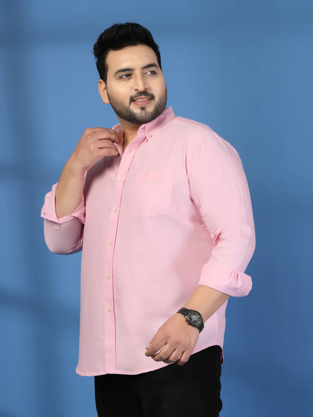 Plus Size Men Classic Casual Shirt - Image 5