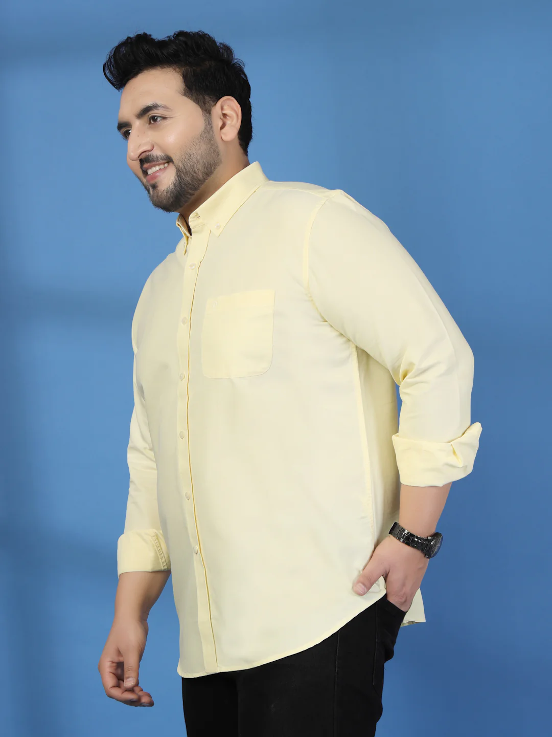 Plus Size Men Classic Casual Shirt - Image 4