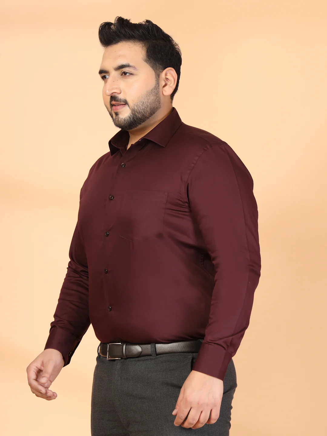 Plus Size Men Classic Formal Shirt - Image 5