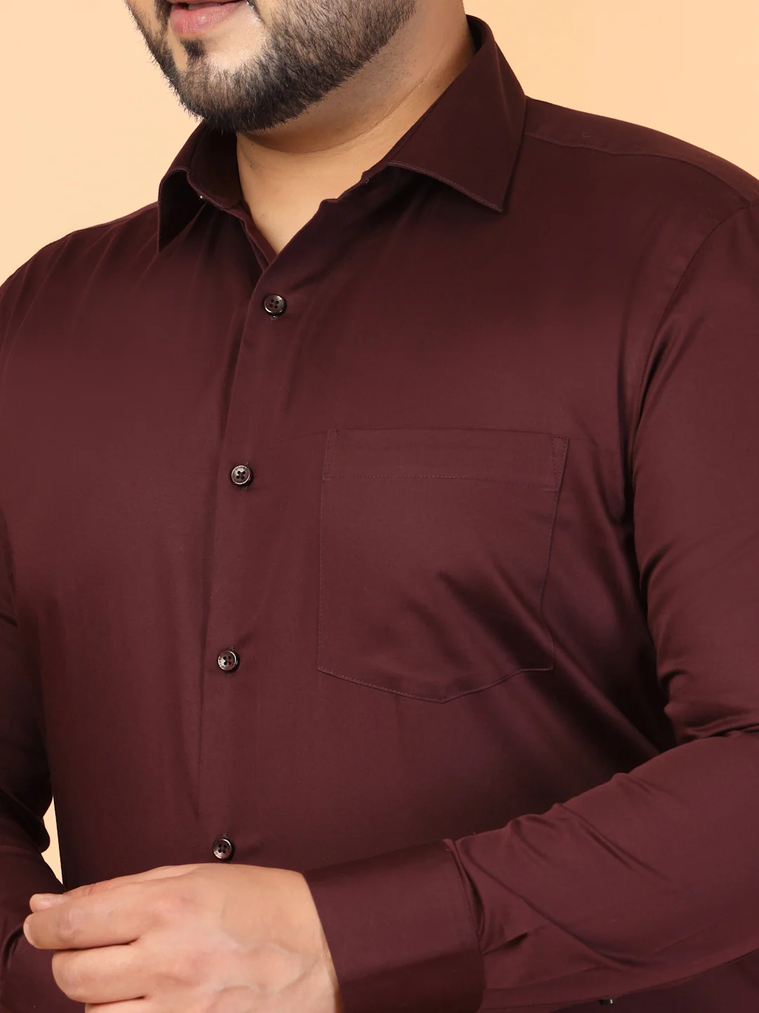 Plus Size Men Classic Formal Shirt - Image 7