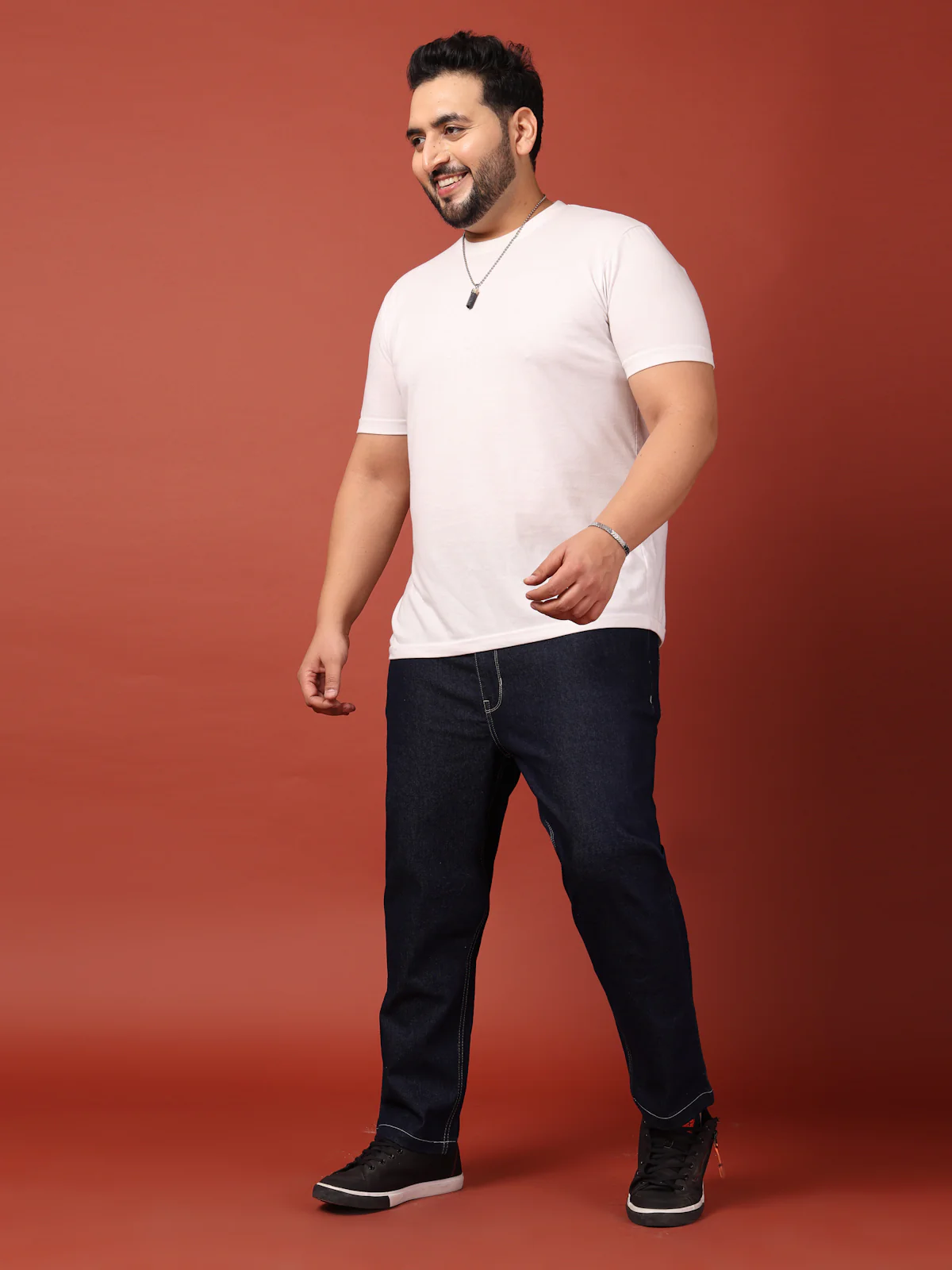 Plus Size Men Comfort Stretchable Regular Fit Cotton Jeans - Image 4