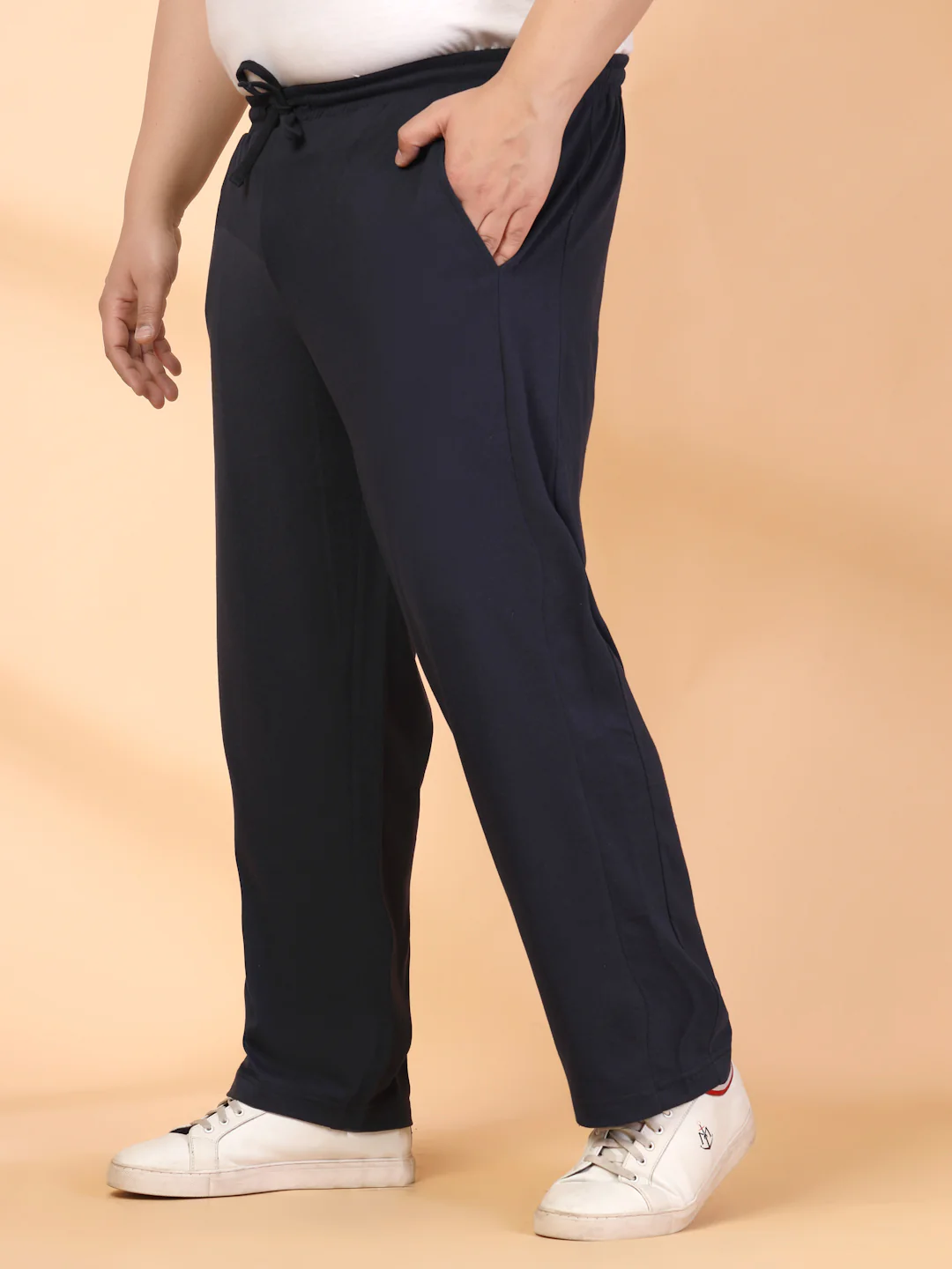 Plus Size Men Mid-Rise Track Pants - Image 5