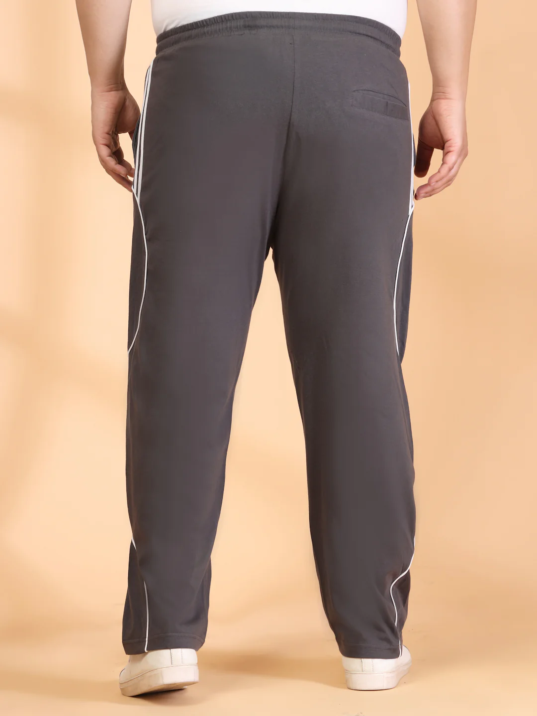 Plus Size Men Side Striped Track Pants - Image 7
