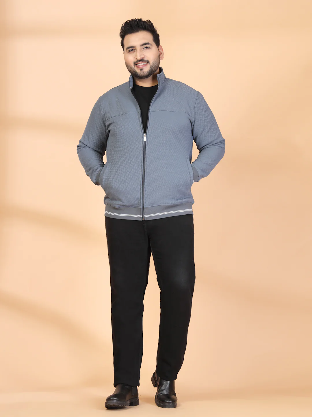 Plus Size Men Sporty Jacket - Image 4