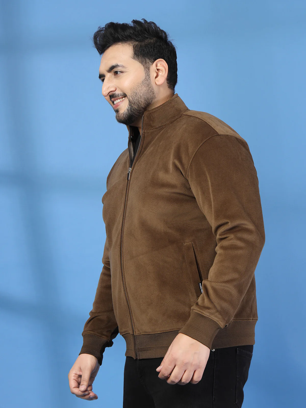 Plus Size Mock Collar Jacket - Image 3