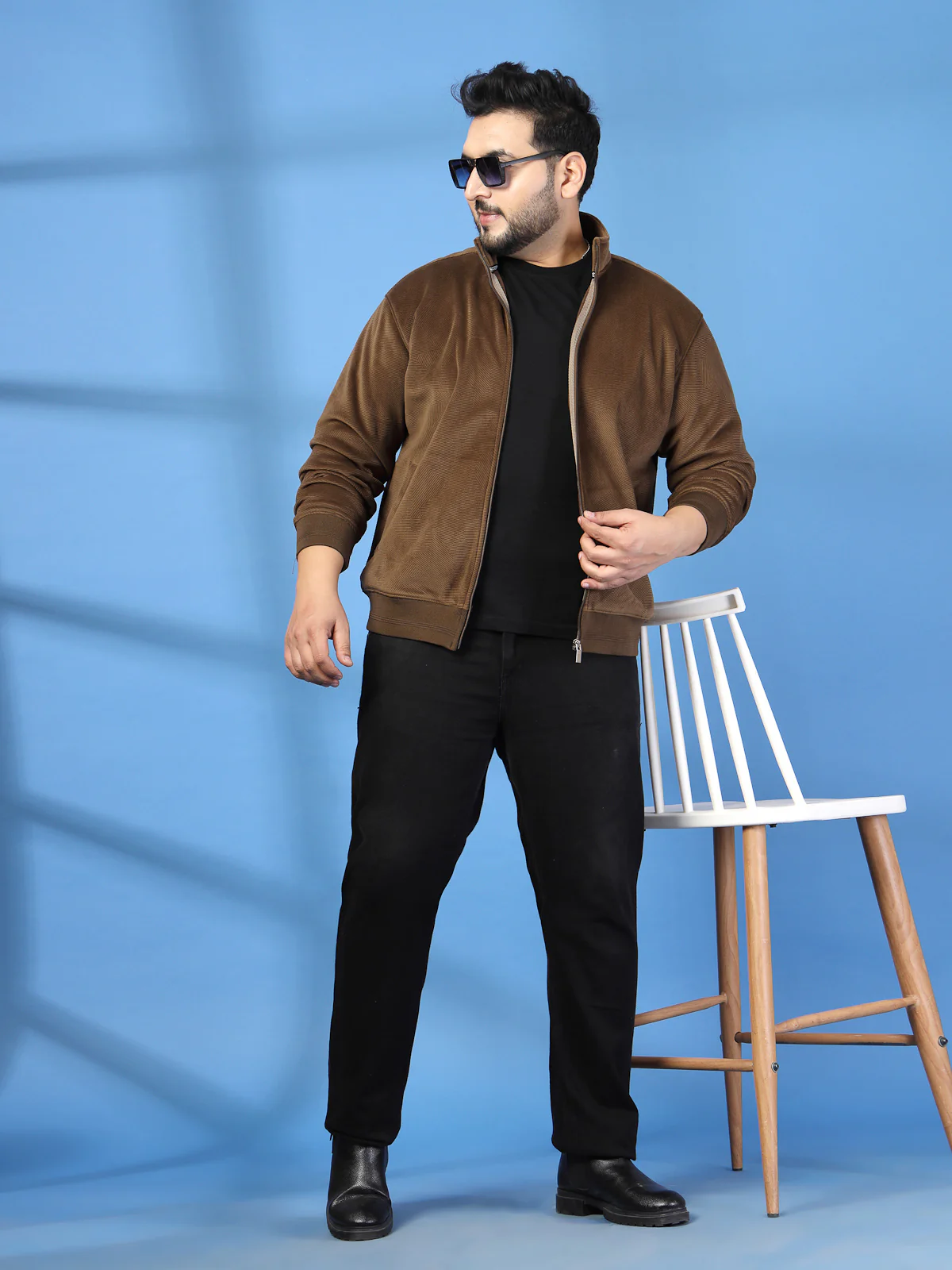Plus Size Mock Collar Jacket - Image 7