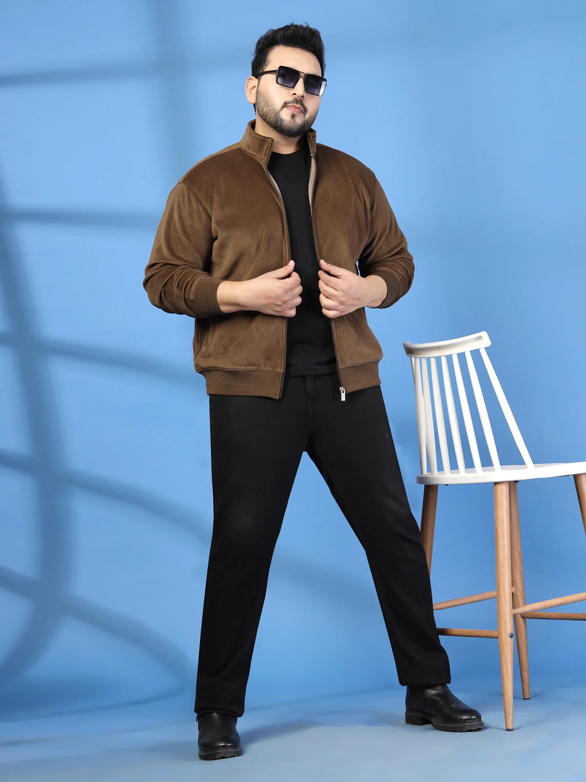 Plus Size Mock Collar Jacket - Image 8