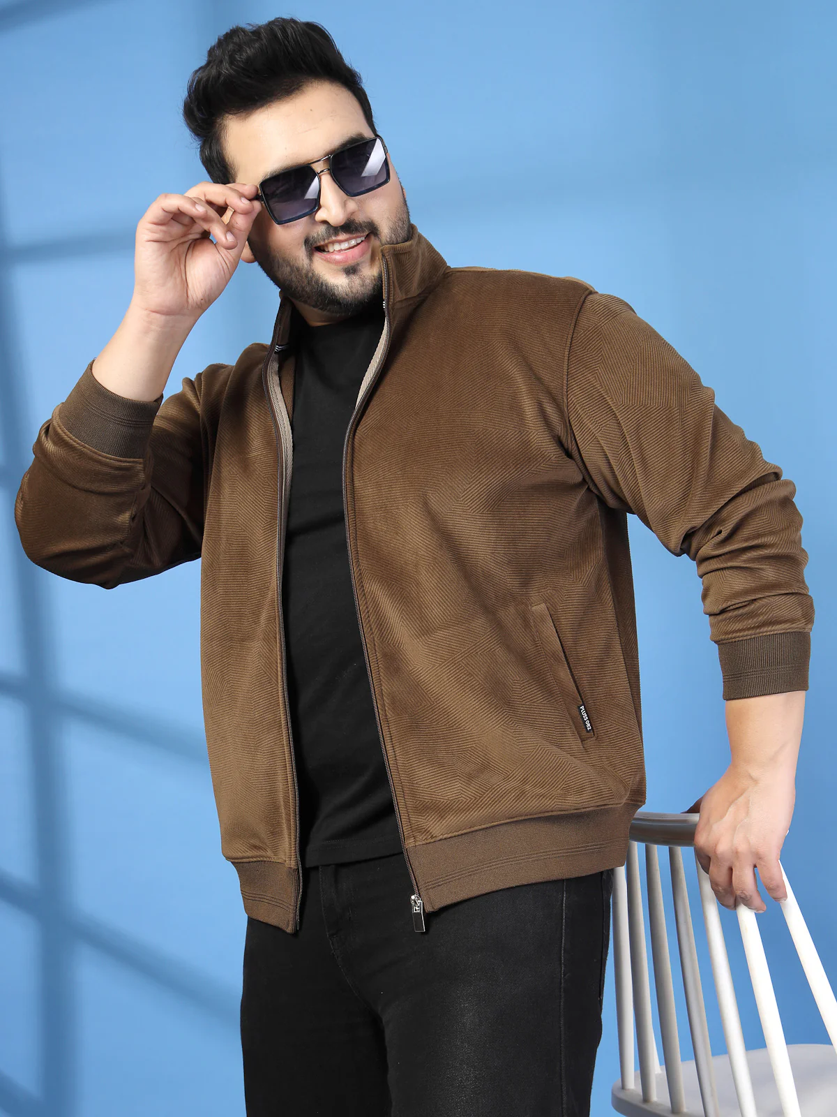 Plus Size Mock Collar Jacket - Image 9