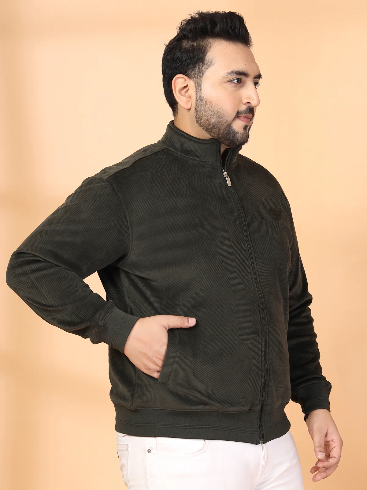Plus Size Mock Collar Jacket - Image 6