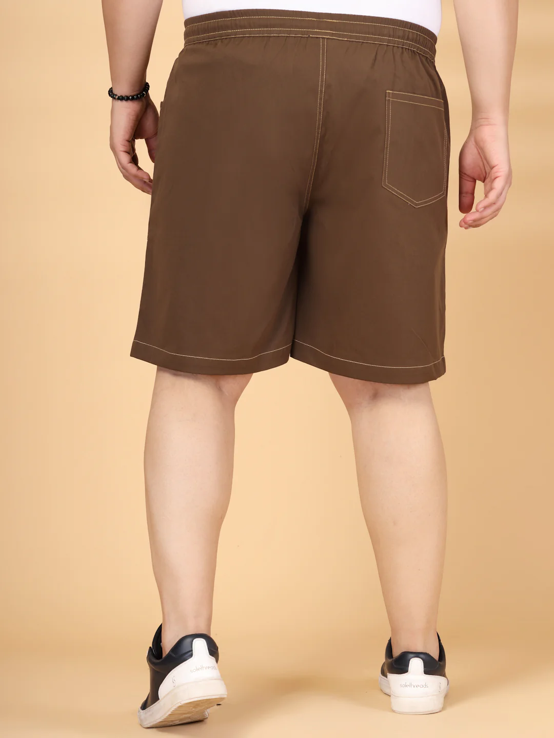 Plus Size Pure Cotton Relaxed-Fit Cargo Shorts - Image 8