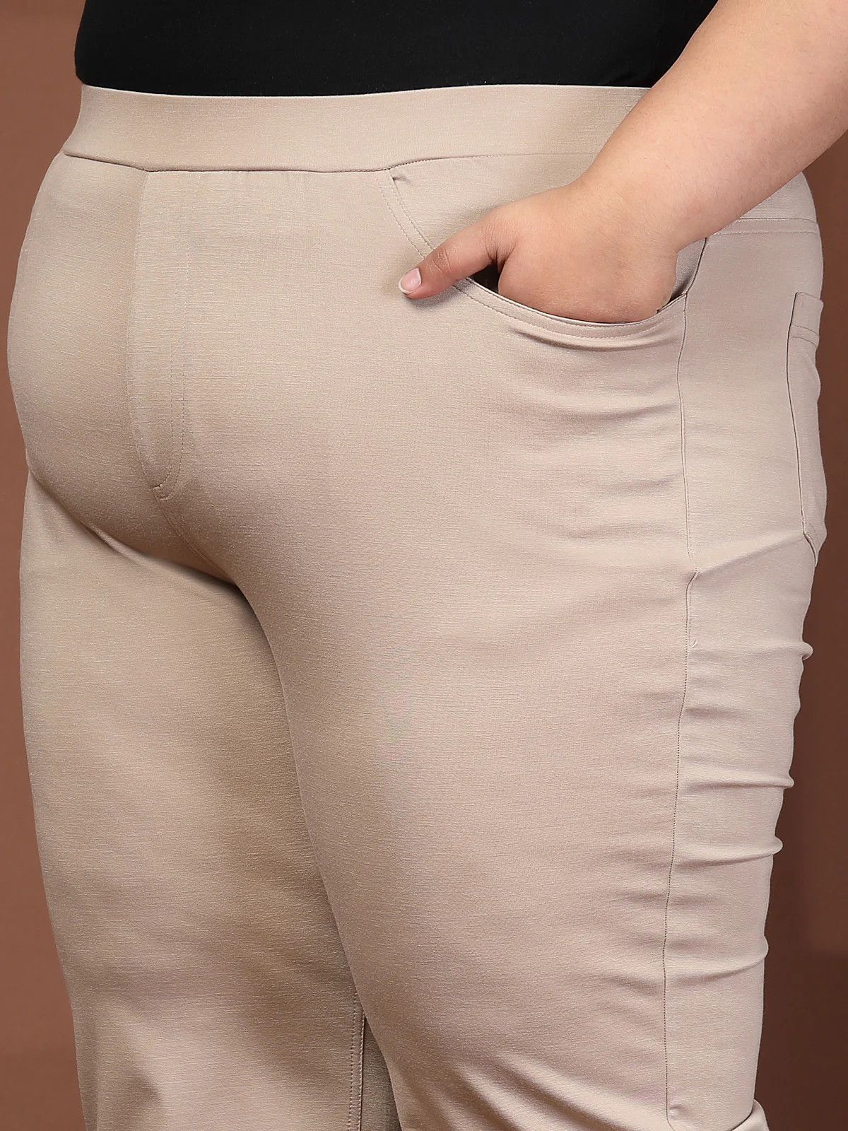 Plus Size Regular Fit Jeggings - Image 61