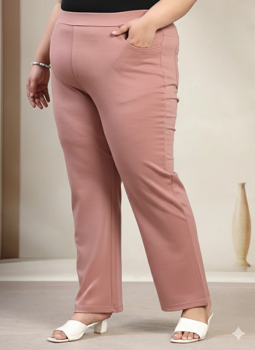 Plus Size Regular Fit Slip-On Jeggings - Image 2