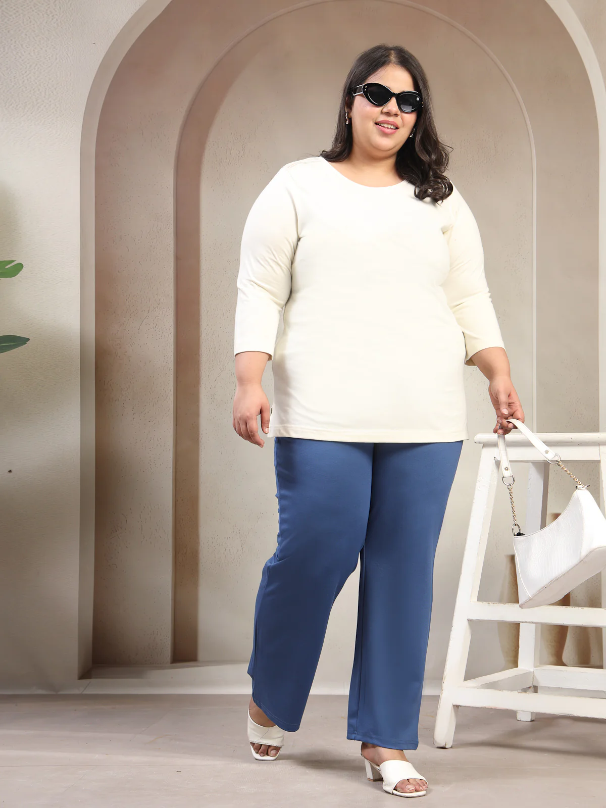 Plus Size Regular Fit Slip-On Jeggings - Image 29