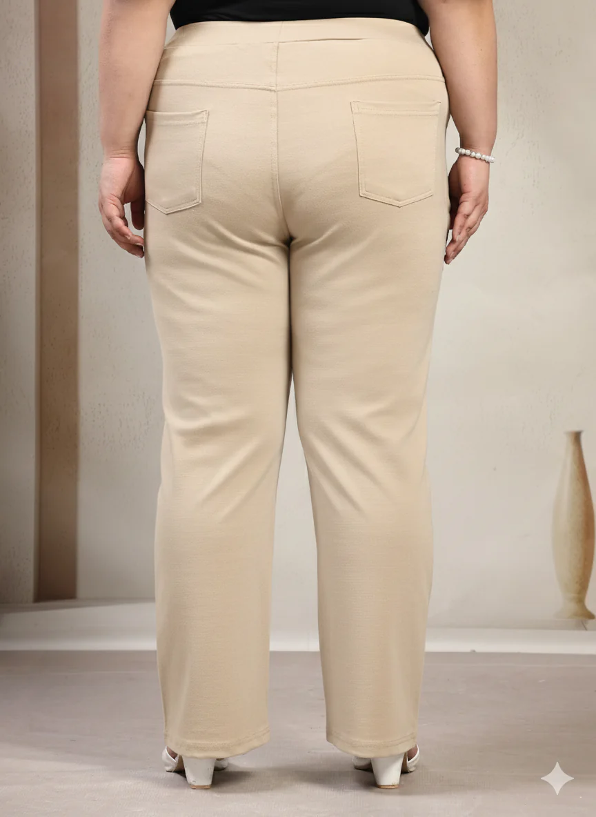 Plus Size Regular Fit Slip-On Jeggings - Image 5