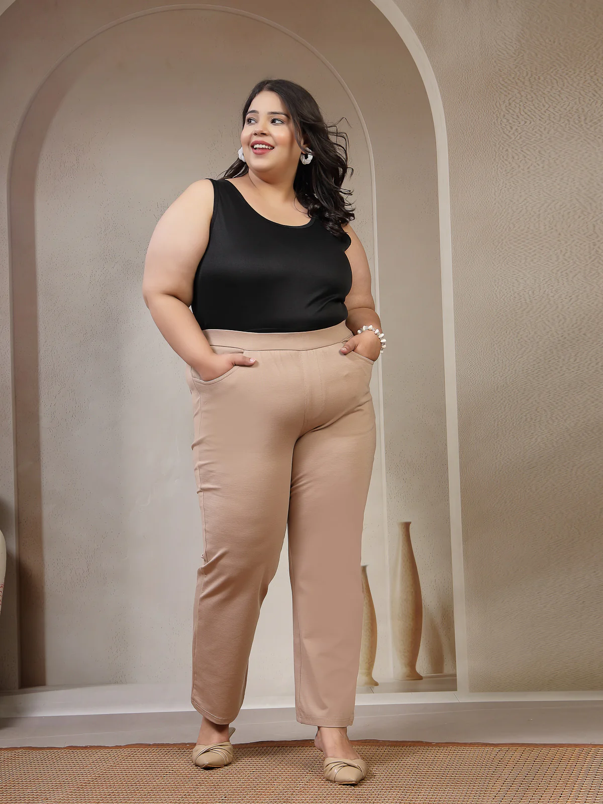 Plus Size Regular Fit Slip-On Jeggings - Image 6