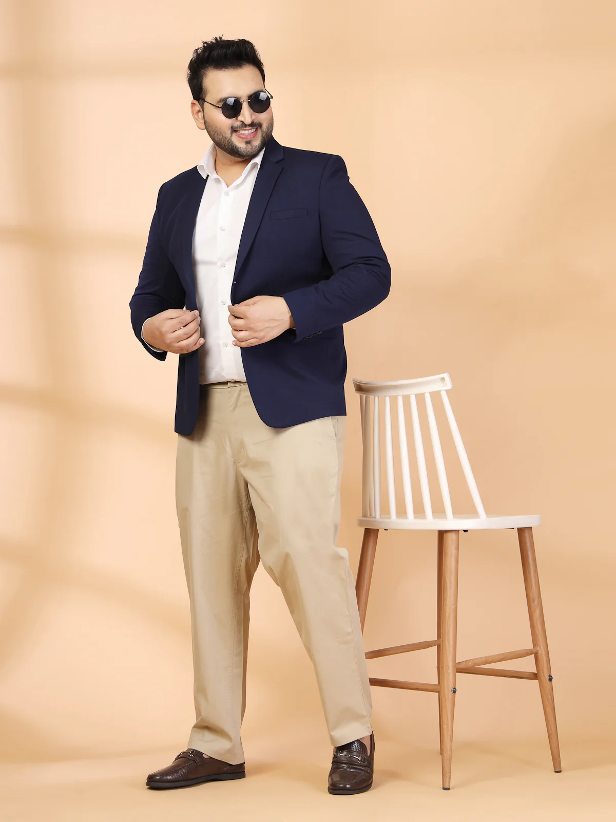 Plus Size Single Breasted Blazer - Image 3