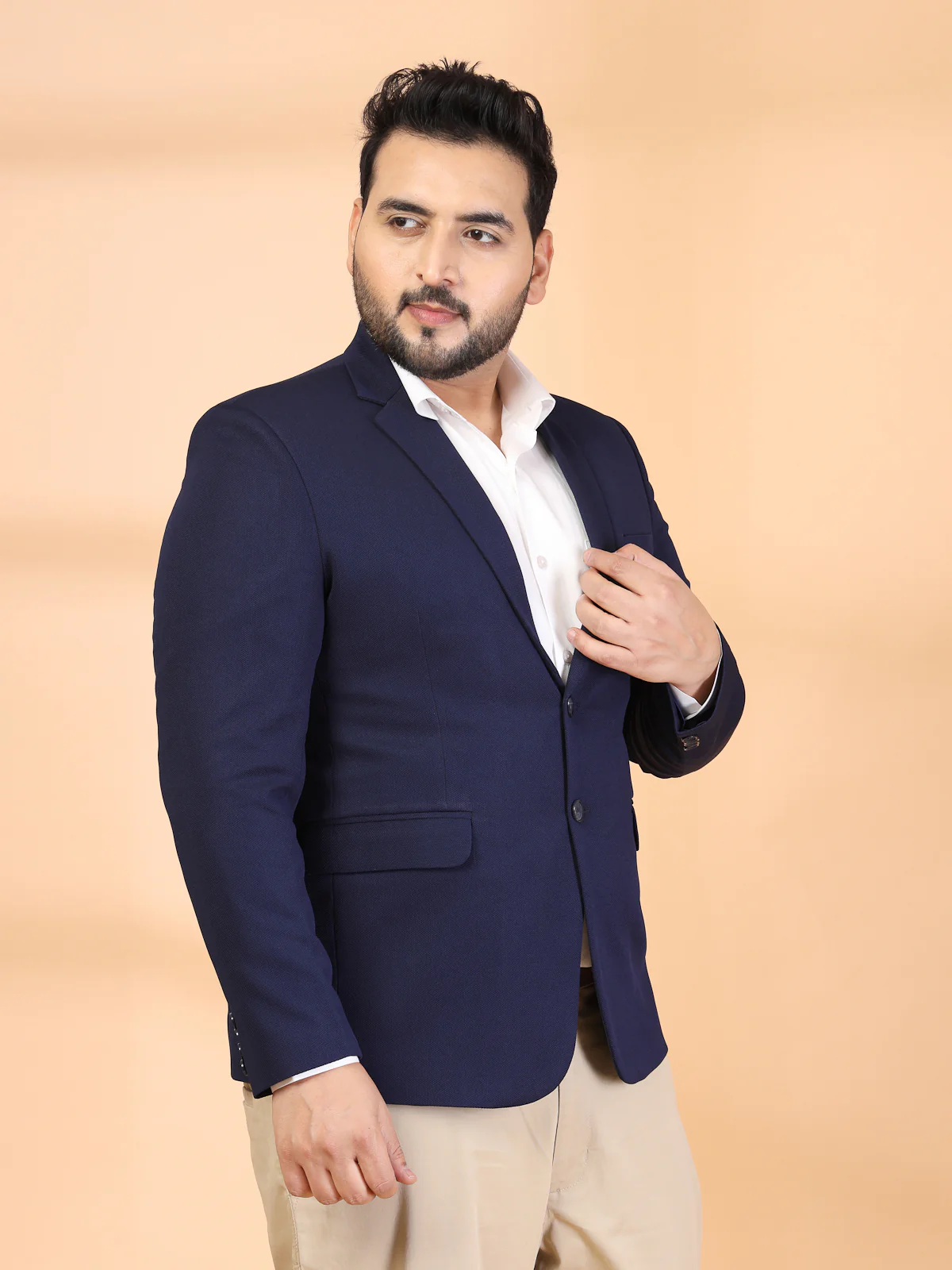 Plus Size Single Breasted Blazer - Image 6