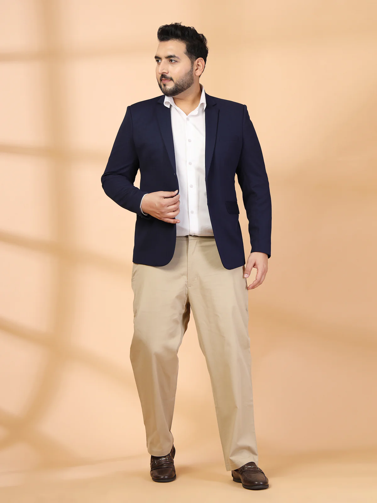 Plus Size Single Breasted Blazer - Image 9