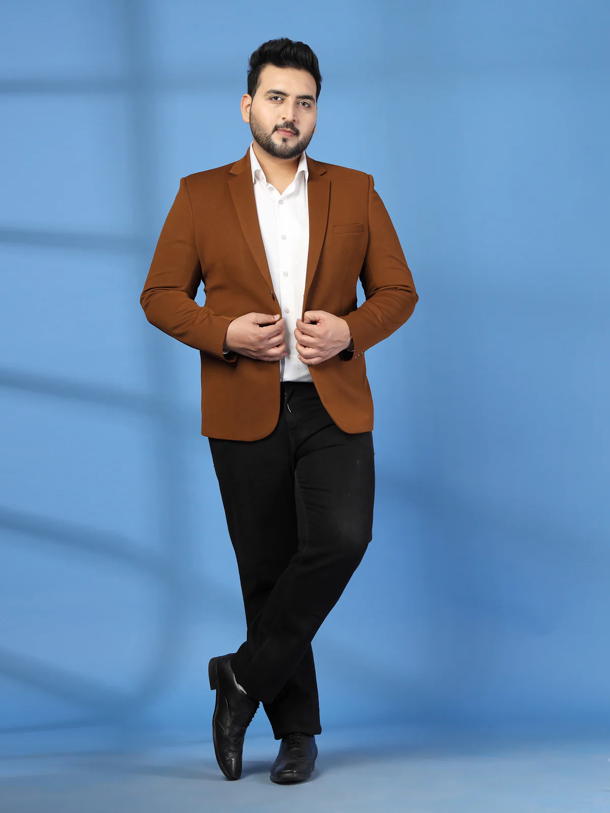 Plus Size Single Breasted Blazer - Image 7