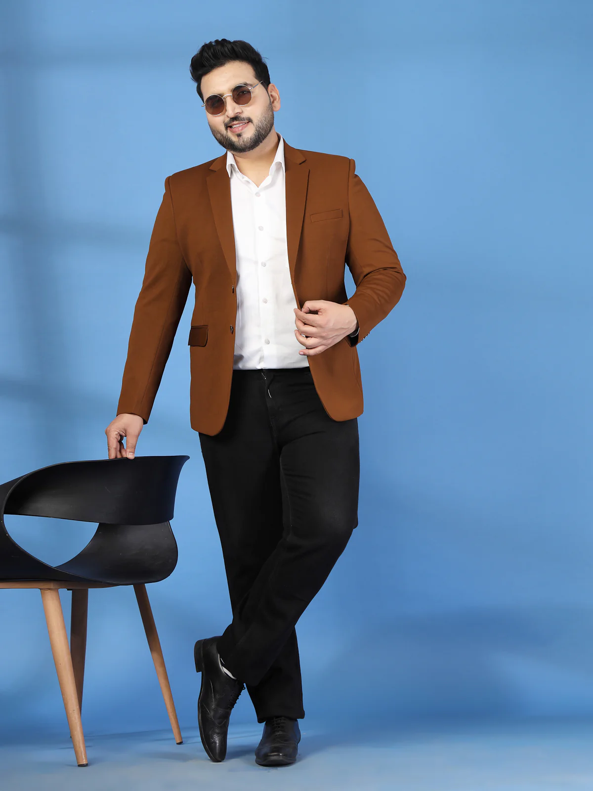 Plus Size Single Breasted Blazer - Image 8