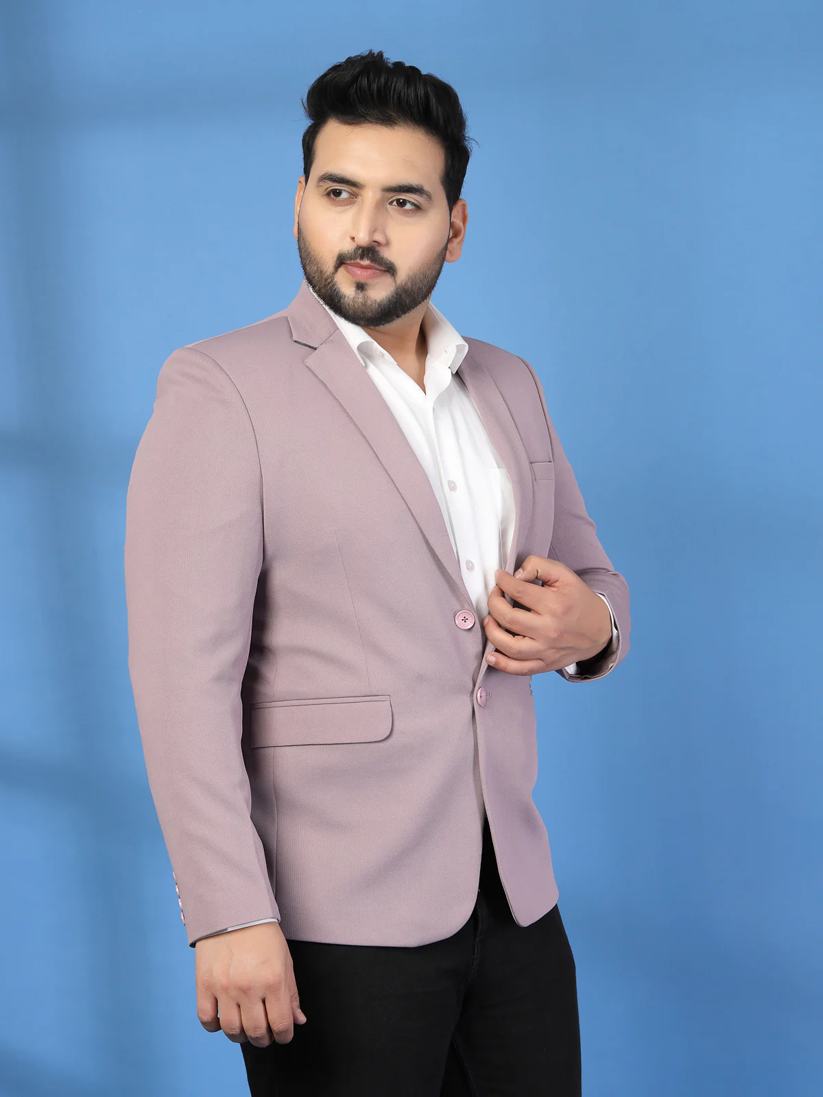 Plus Size Single Breasted Blazer - Image 5