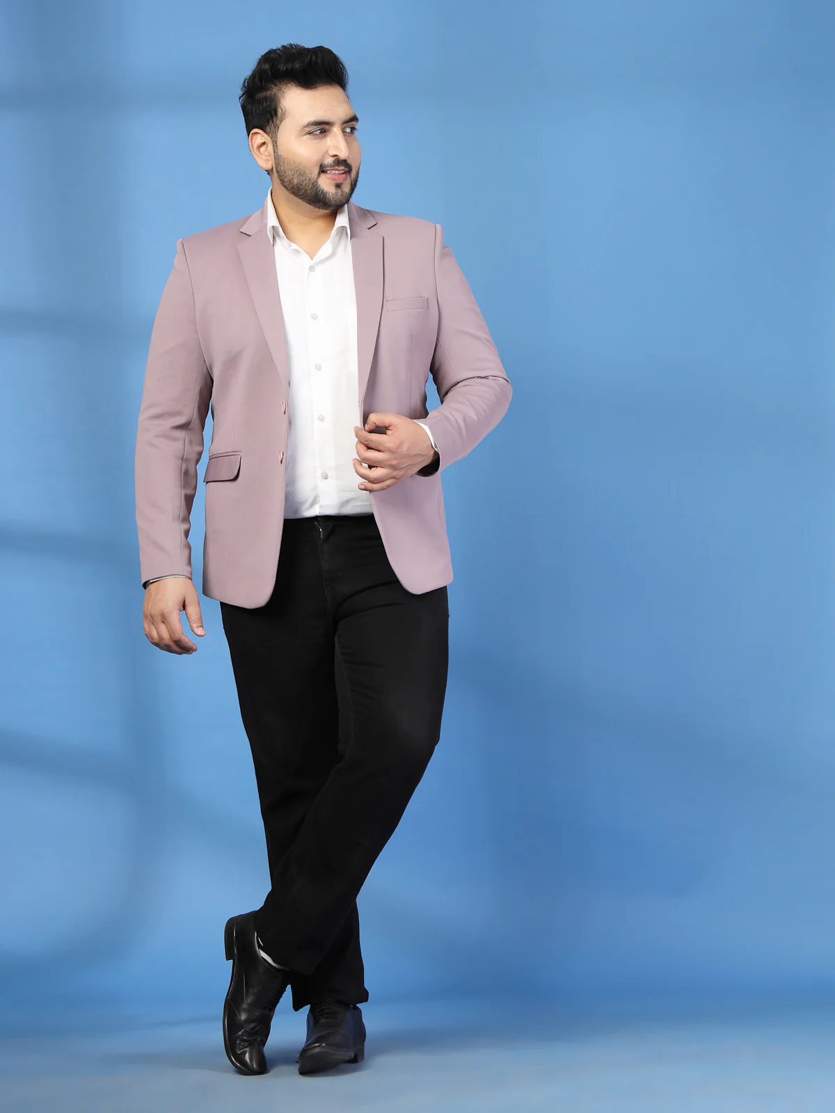 Plus Size Single Breasted Blazer - Image 7