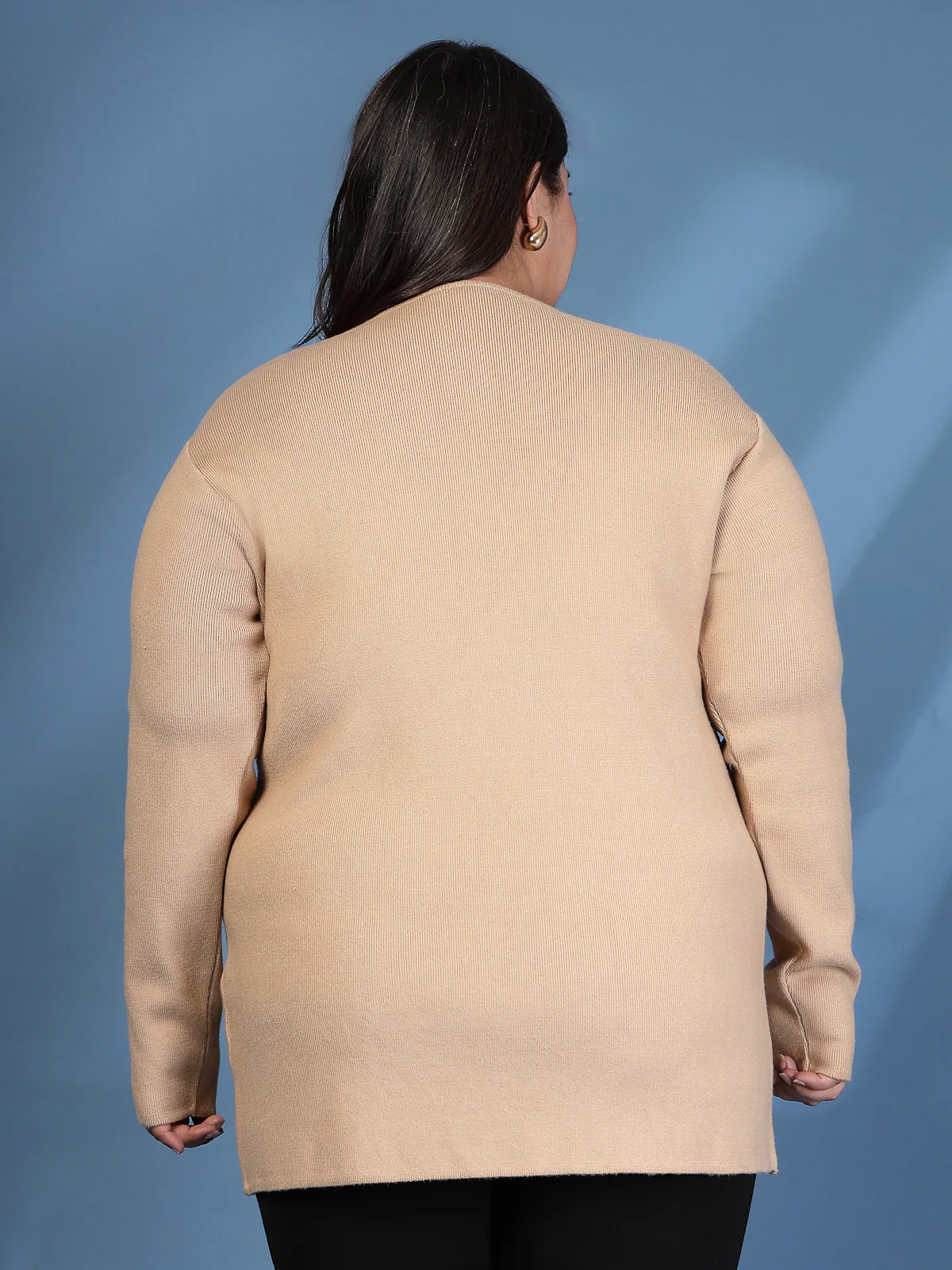 Plus Size Solid Cardigan - Image 4