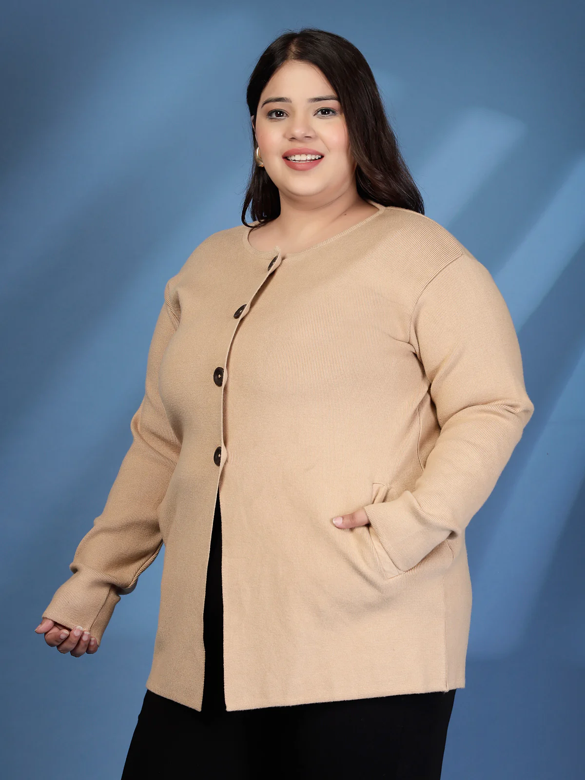 Plus Size Solid Cardigan - Image 7