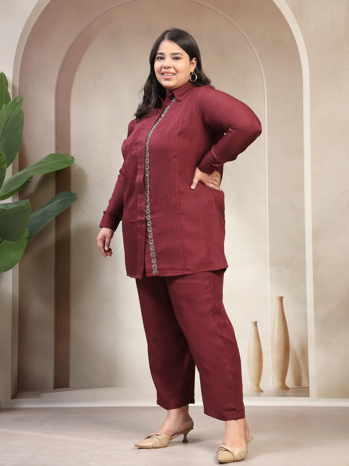 Plus Size Tunic With Hand Embellishment - Image 5