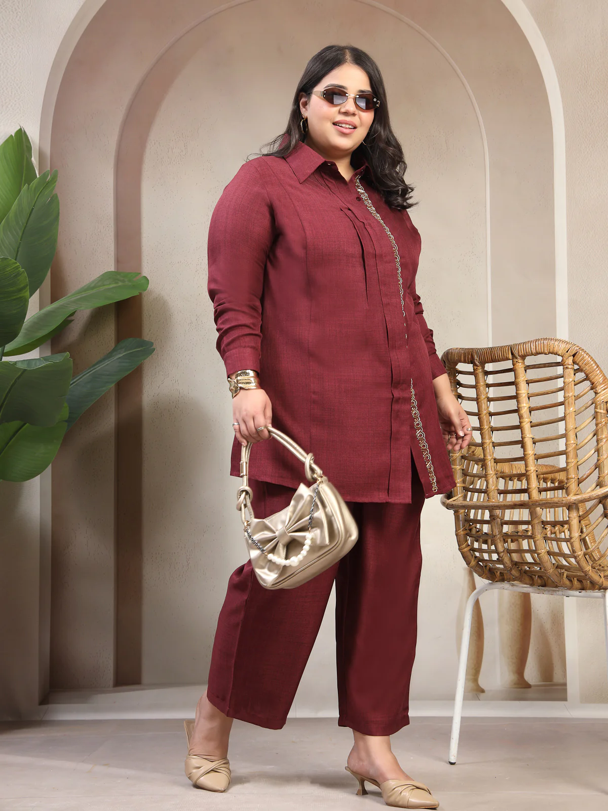 Plus Size Tunic With Hand Embellishment - Image 7