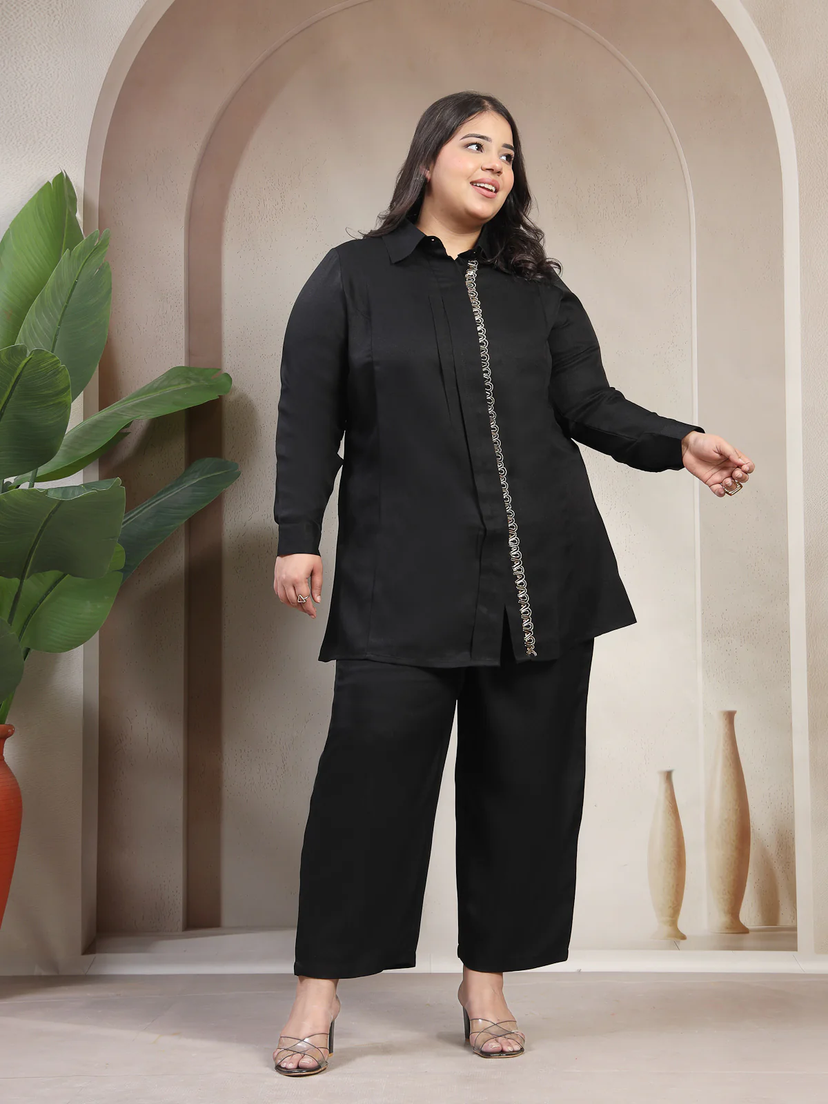 Plus Size Tunic With Hand Embellishment - Image 7