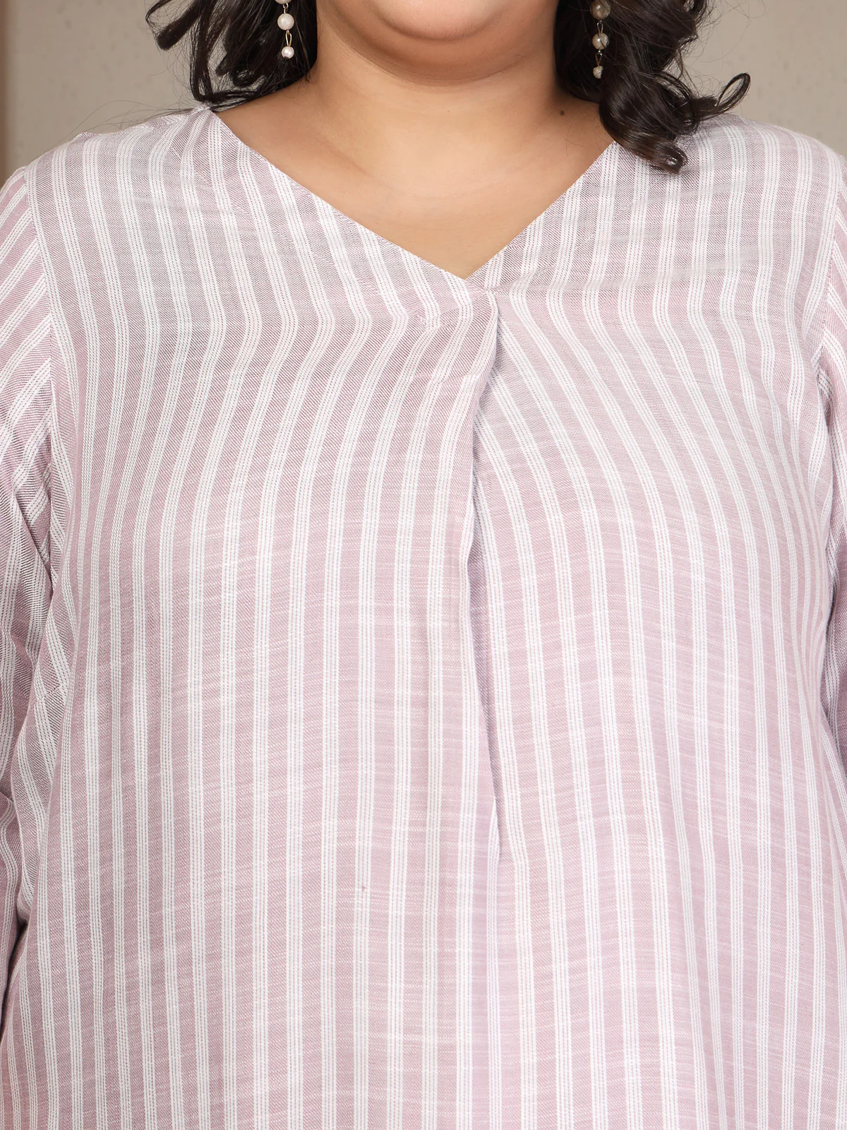 Plus Size Striped Top - Image 5