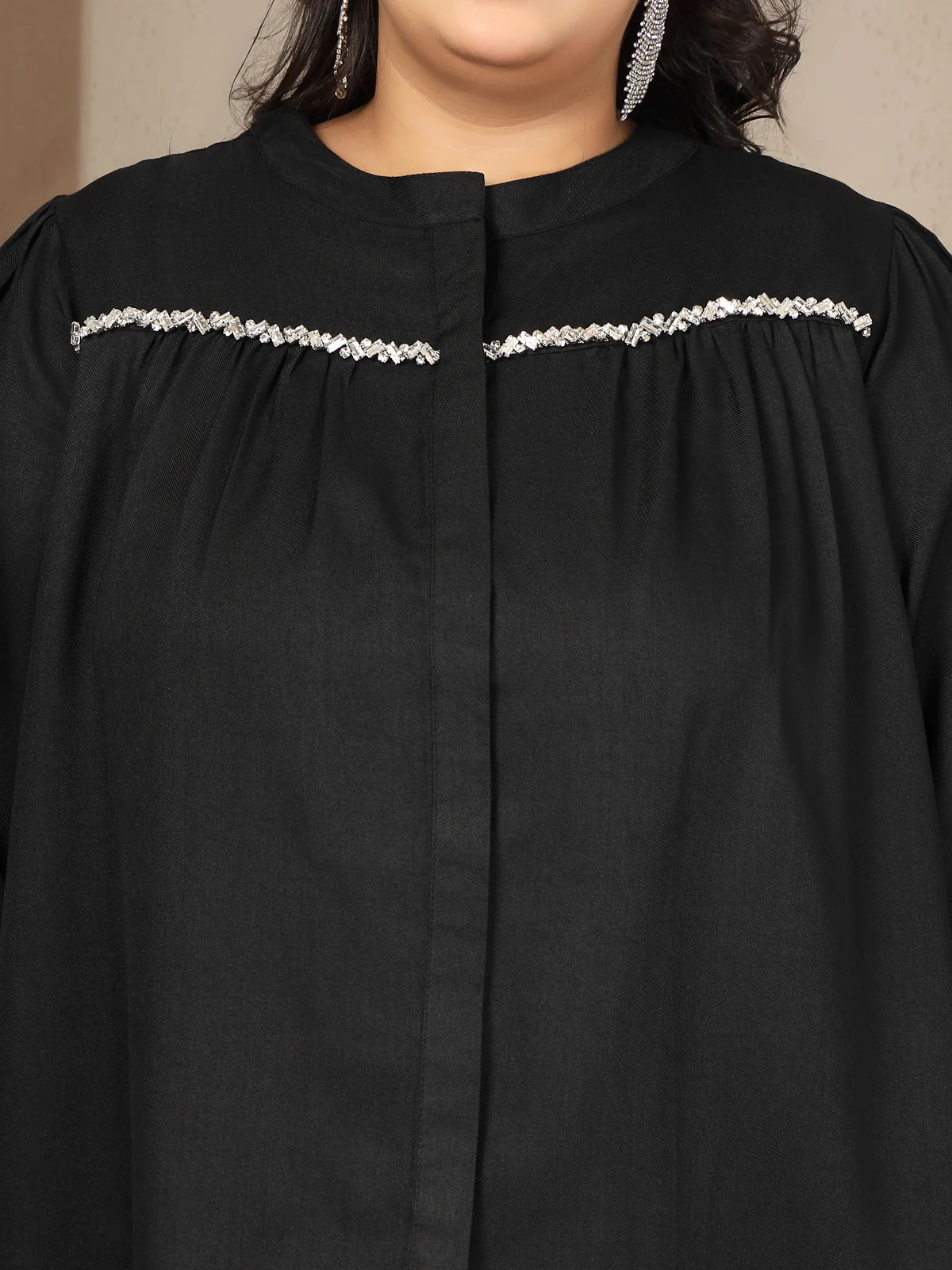 Plus Size Swarovski Embellished Tunic - Image 5