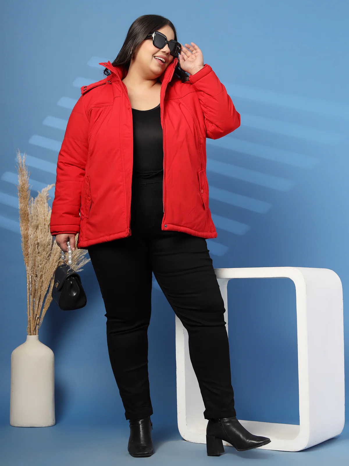 Plus Size Women Lightweight Puffer Jacket - Image 5