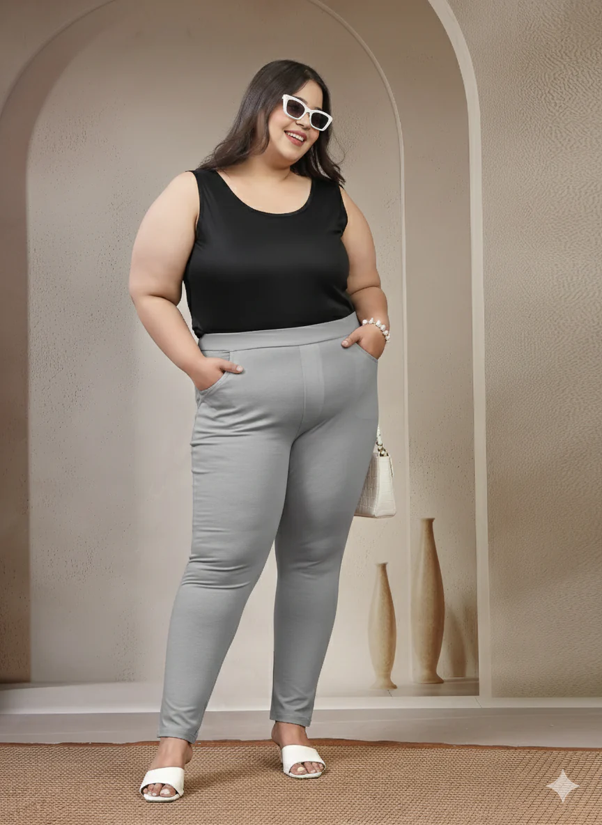 Plus Size Women Regular Fit Jeggings - Image 2