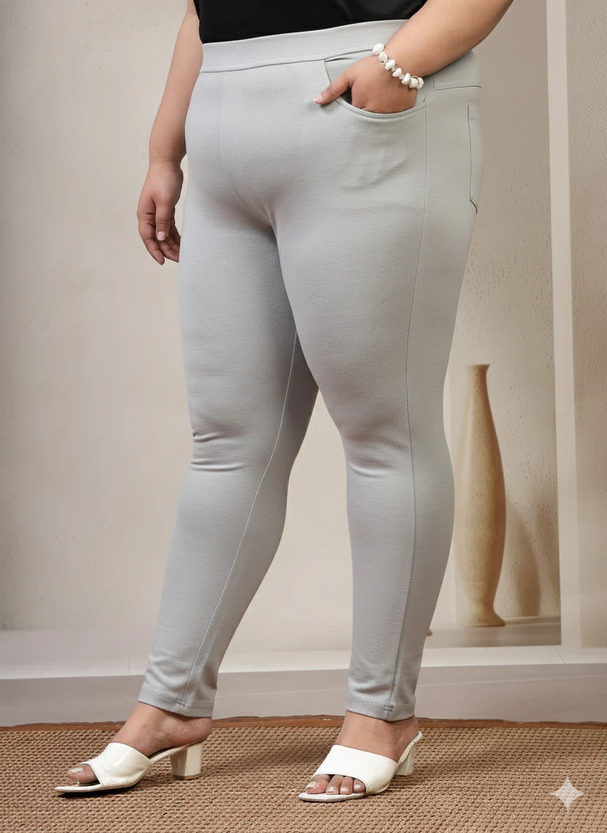 Plus Size Women Regular Fit Jeggings - Image 5