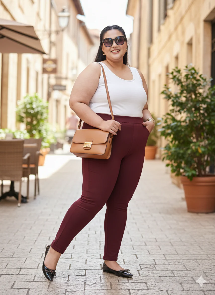 Plus Size Women Regular Fit Jeggings - Image 6