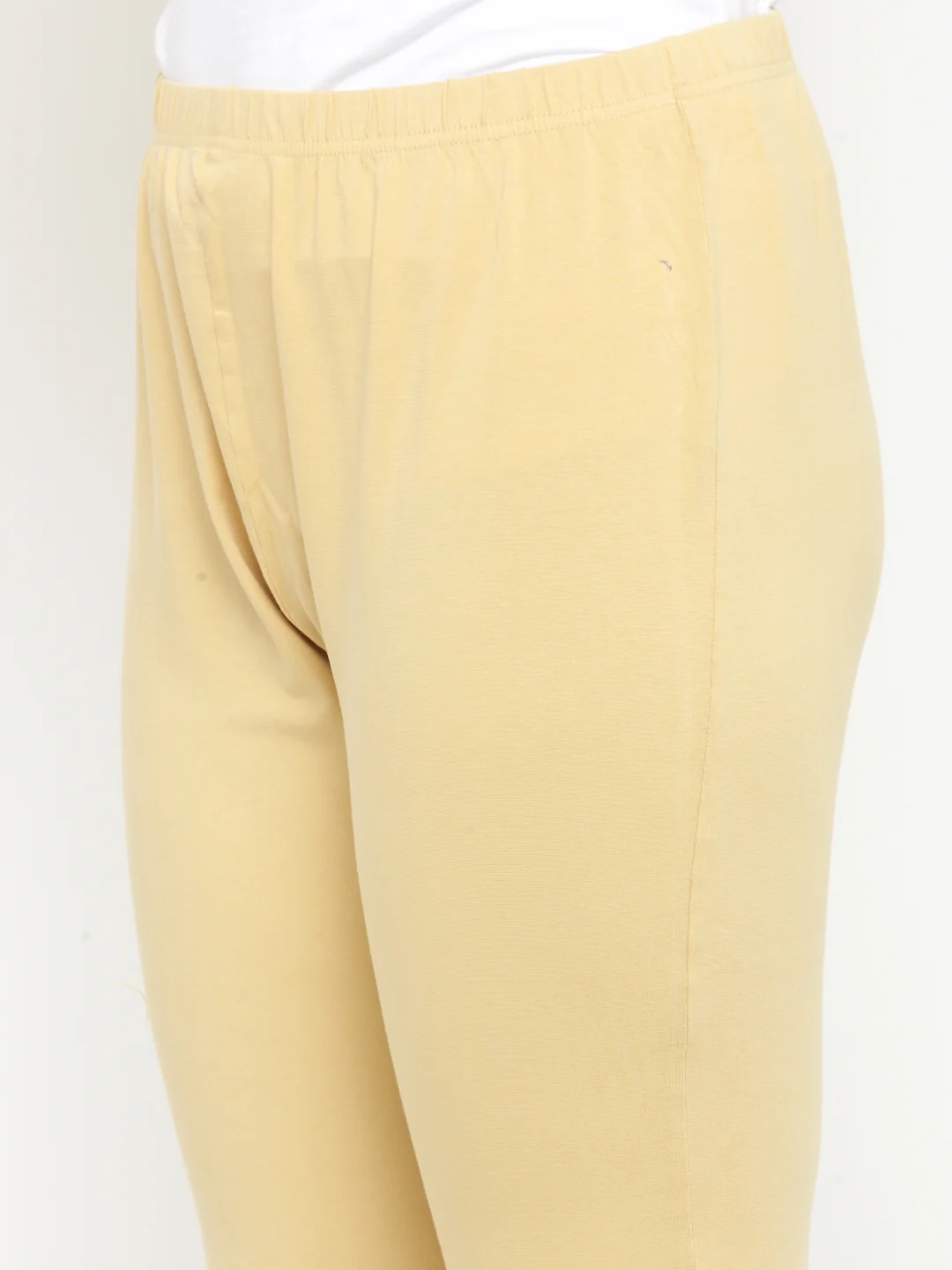 Plus Size Beige Churidar Leggings - Image 6